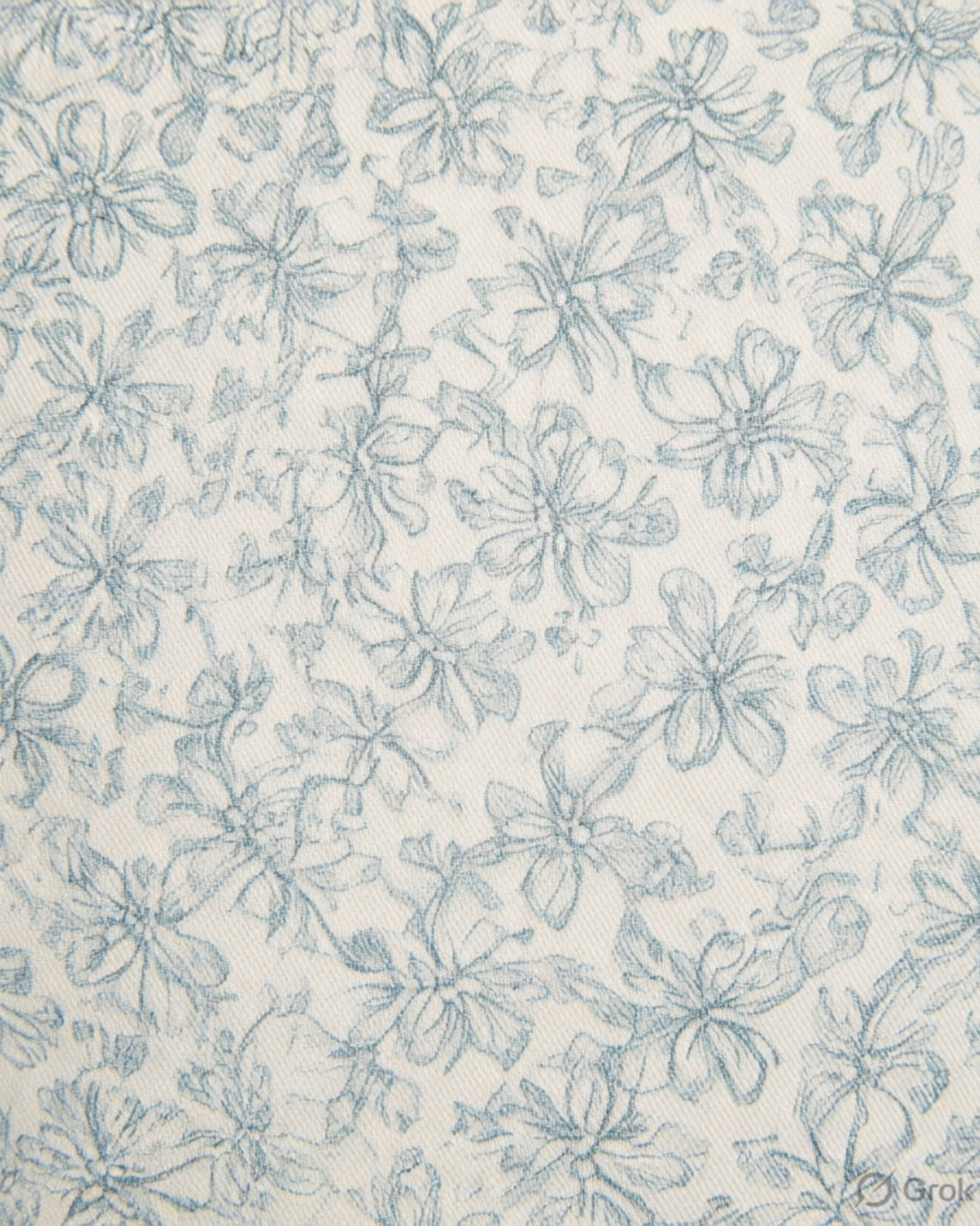 White Blue Floral Print Shirt for Men – Casual Floral Printed Shirt - Image 5