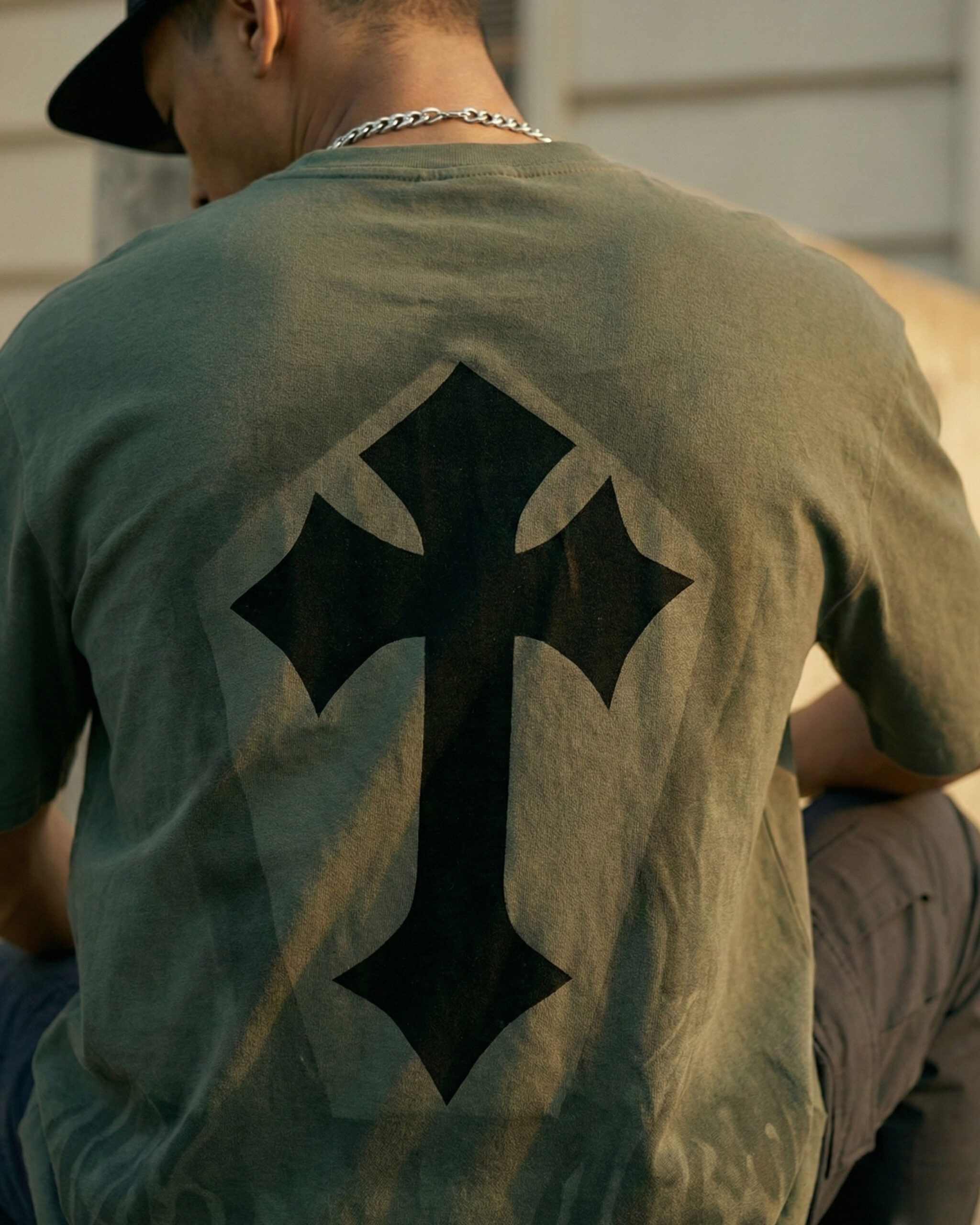 Green Printed Graphic Tee – Casual Graphic T-Shirt - Image 6
