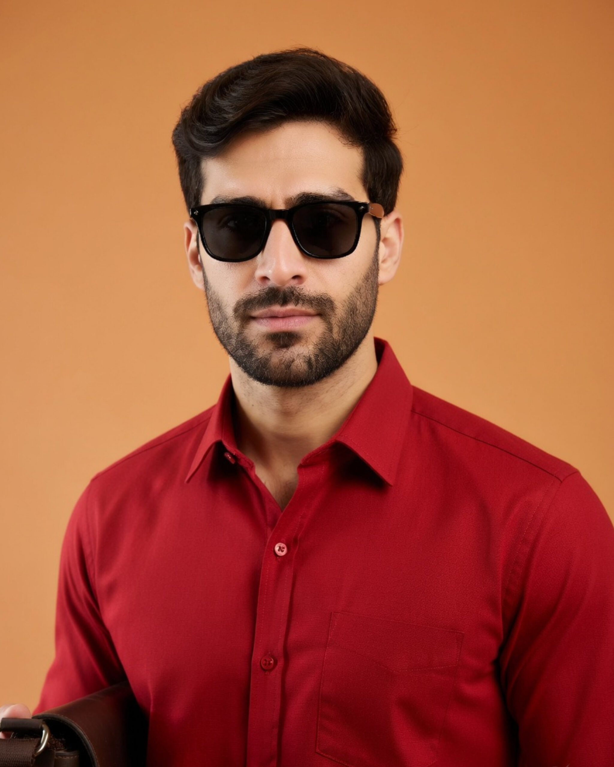 Classic Red Full Sleeve Shirt for Men – Casual & Smart Casual Shirt - Image 5