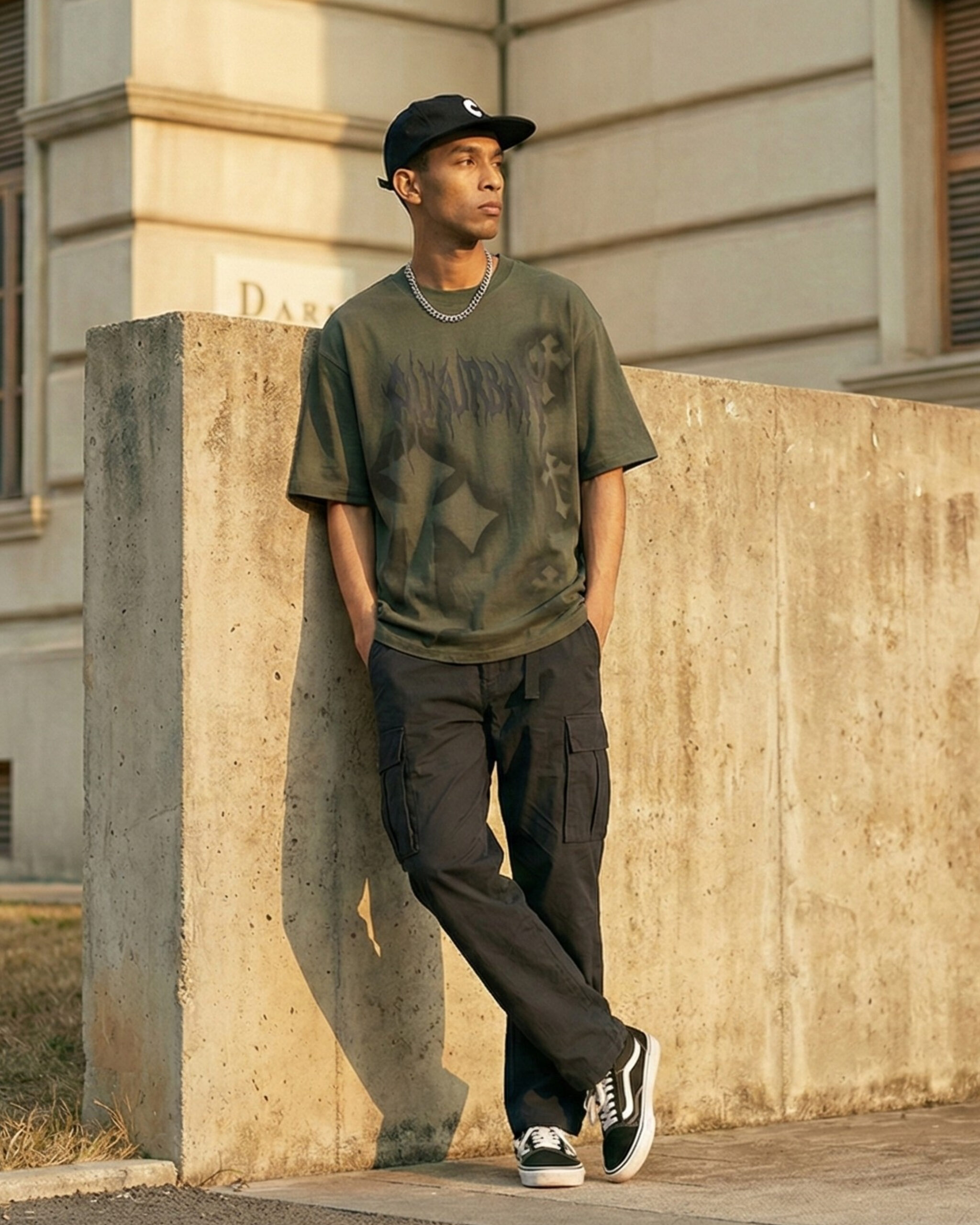 Green Printed Graphic Tee – Casual Graphic T-Shirt - Image 3