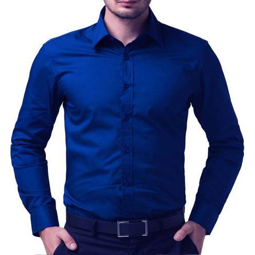 Blue and White Floral Print Full Sleeve Shirt for Men - Image 5